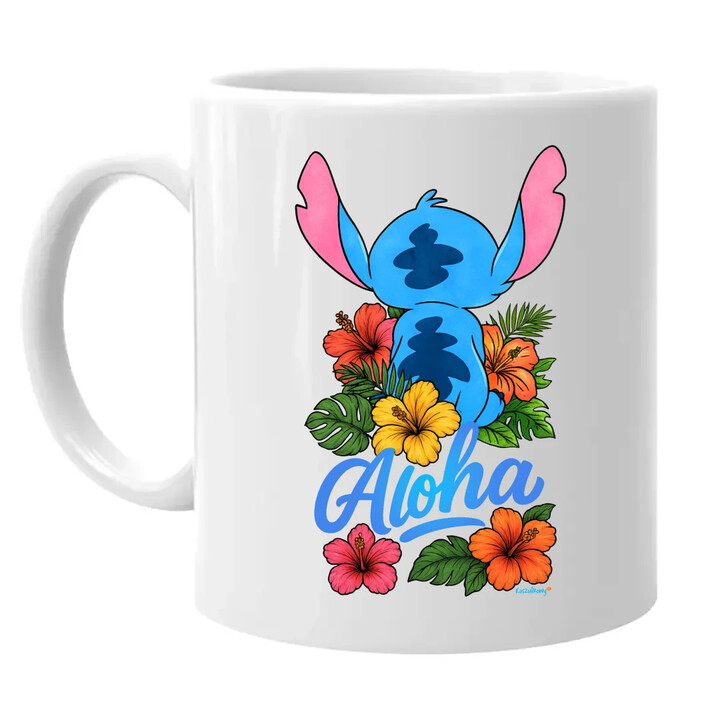 Aloha - hrnek s potiskem pro fanoušky Lilo i Stich