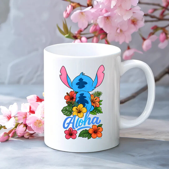 Aloha - hrnek s potiskem pro fanoušky Lilo i Stich