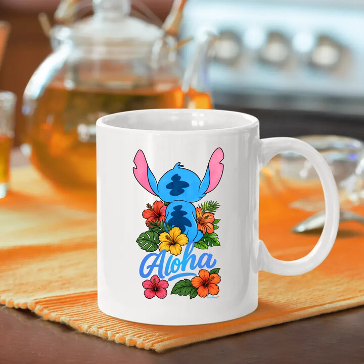 Aloha - hrnek s potiskem pro fanoušky Lilo i Stich
