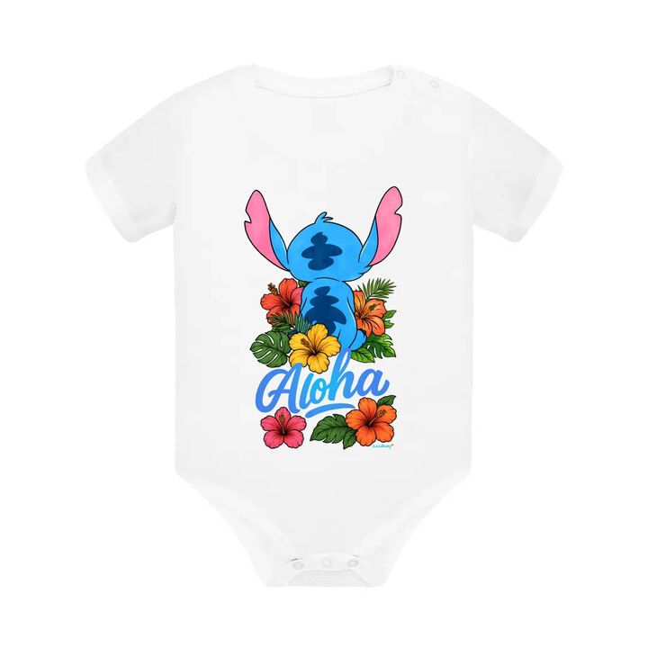 Aloha - dětské body s potiskem pro fanoušky Lilo i Stich