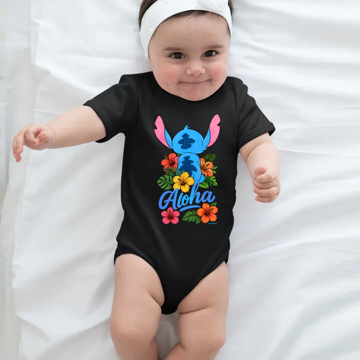 Aloha - dětské body s potiskem pro fanoušky Lilo i Stich