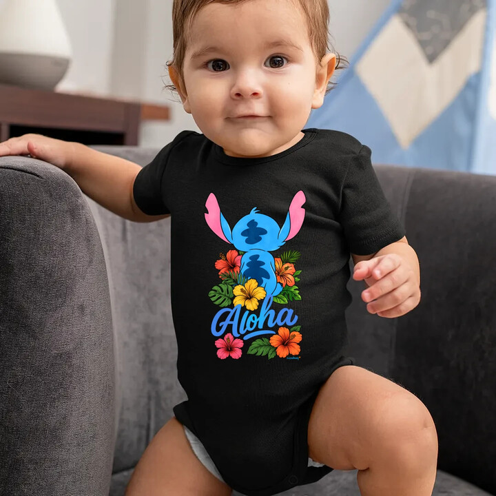 Aloha - dětské body s potiskem pro fanoušky Lilo i Stich