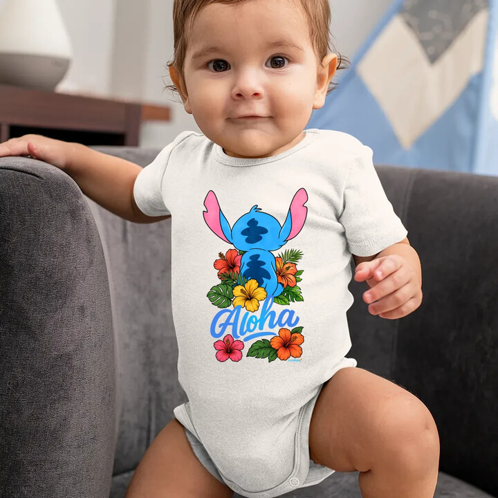 Aloha - dětské body s potiskem pro fanoušky Lilo i Stich
