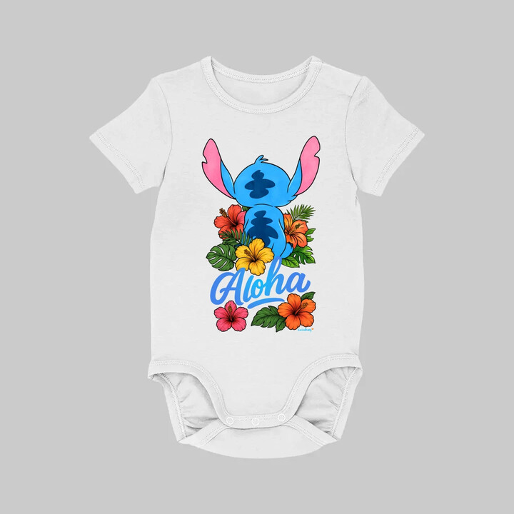 Aloha - dětské body s potiskem pro fanoušky Lilo i Stich
