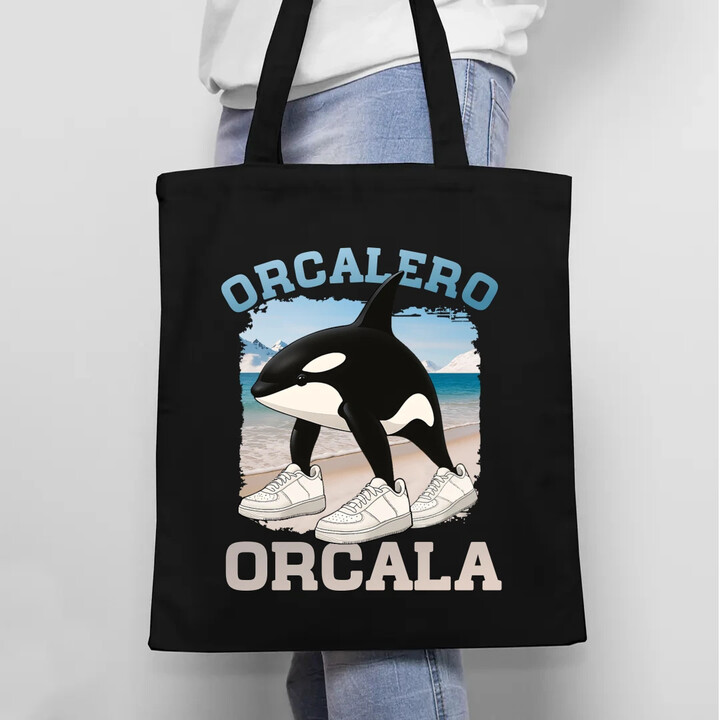 Orcalero Orcala - kosatka v botách - Italian Brainrot - taška s potiskem