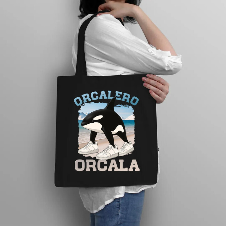 Orcalero Orcala - kosatka v botách - Italian Brainrot - taška s potiskem