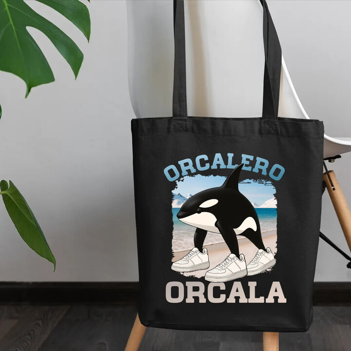 Orcalero Orcala - kosatka v botách - Italian Brainrot - taška s potiskem