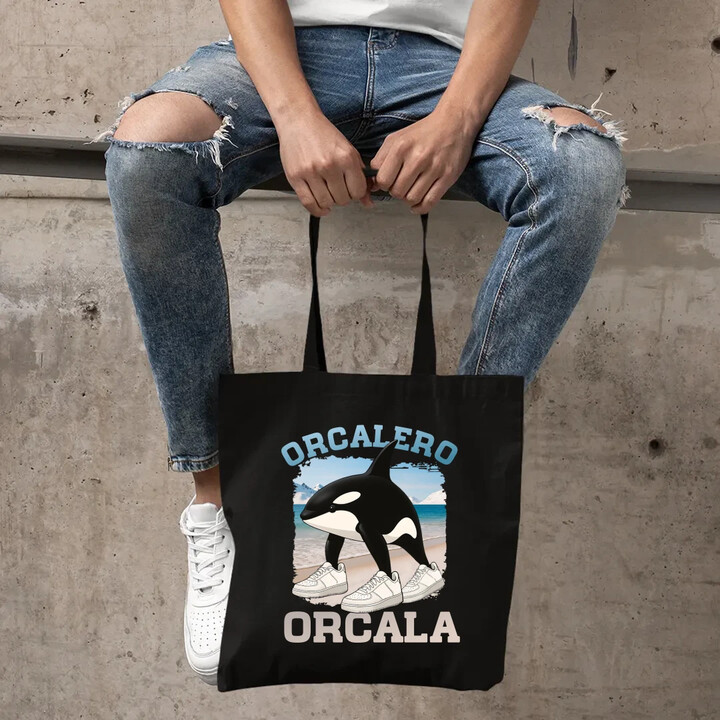 Orcalero Orcala - kosatka v botách - Italian Brainrot - taška s potiskem