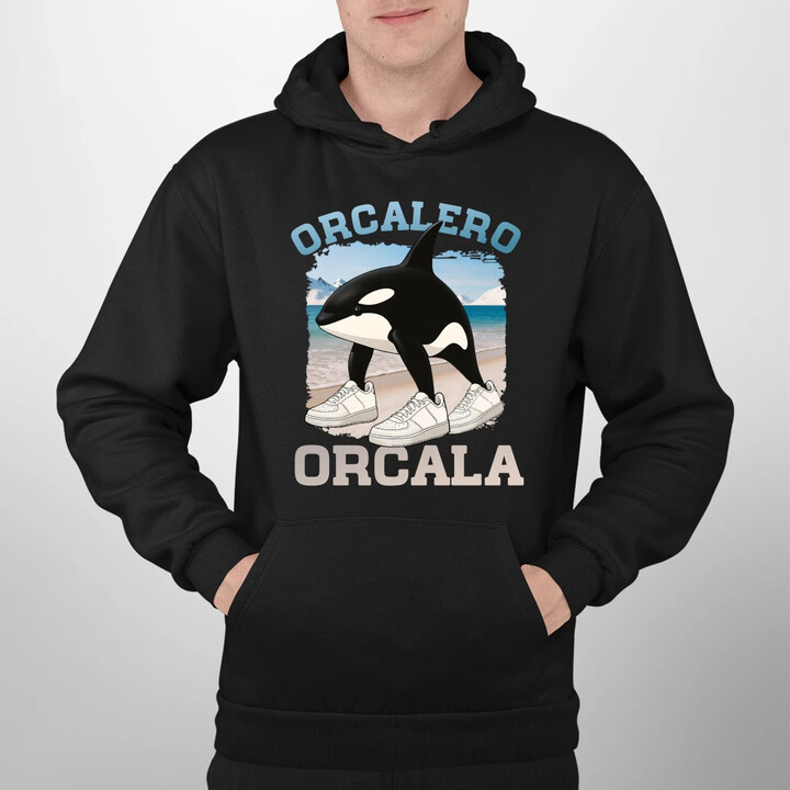 Orcalero Orcala - kosatka v botách - Italian Brainrot - pánská mikina s potiskem