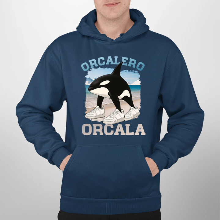 Orcalero Orcala - kosatka v botách - Italian Brainrot - pánská mikina s potiskem