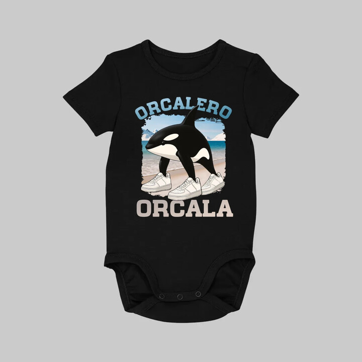 Orcalero Orcala - kosatka v botách - Italian Brainrot - dětské body s potiskem