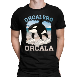 Orcalero Orcala - kosatka v botách - Italian Brainrot - pánské tričko s potiskem