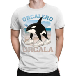 Orcalero Orcala - kosatka v botách - Italian Brainrot - pánské tričko s potiskem