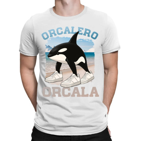Orcalero Orcala - kosatka v botách - Italian Brainrot - pánské tričko s potiskem
