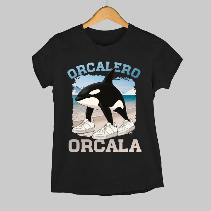 Orcalero Orcala - kosatka v botách - Italian Brainrot  - dámské tričko s potiskem