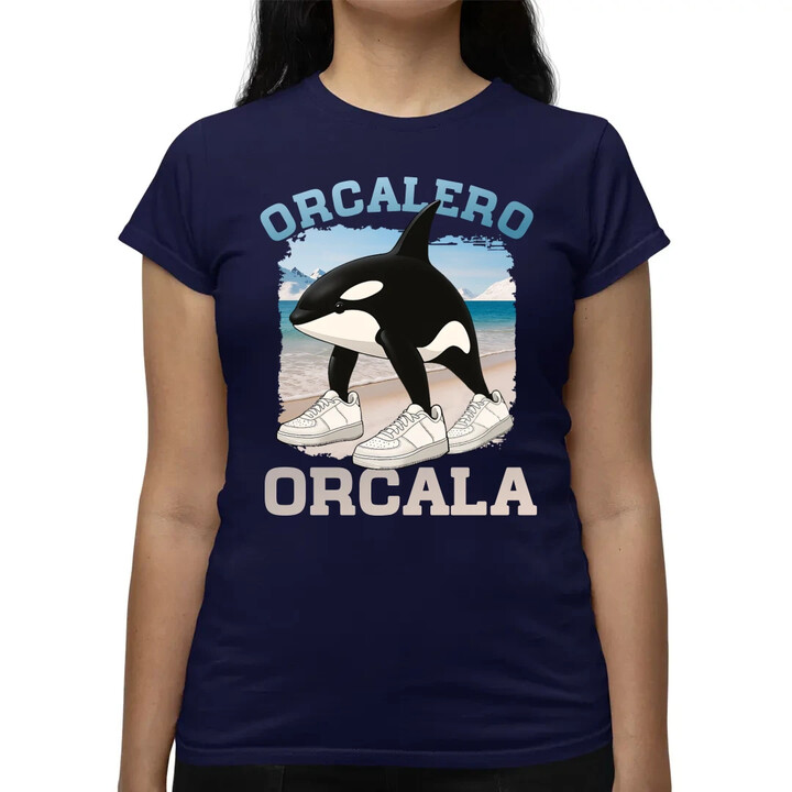 Orcalero Orcala - kosatka v botách - Italian Brainrot  - dámské tričko s potiskem