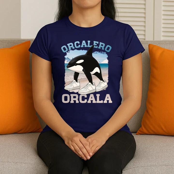 Orcalero Orcala - kosatka v botách - Italian Brainrot  - dámské tričko s potiskem