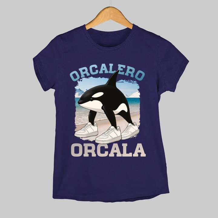 Orcalero Orcala - kosatka v botách - Italian Brainrot  - dámské tričko s potiskem