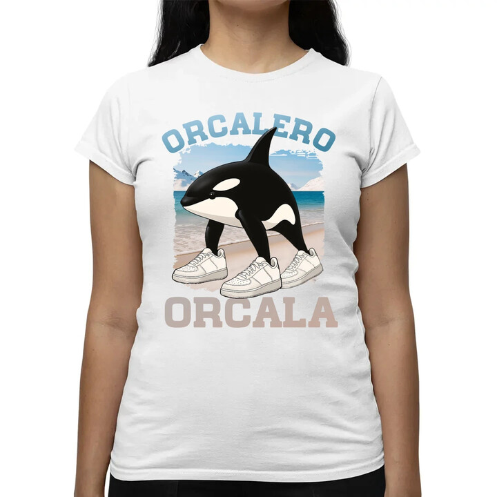 Orcalero Orcala - kosatka v botách - Italian Brainrot  - dámské tričko s potiskem
