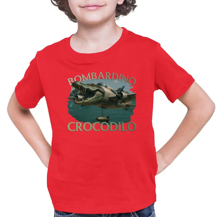 Bombardino Crocodilo - dětské tričko s potiskem