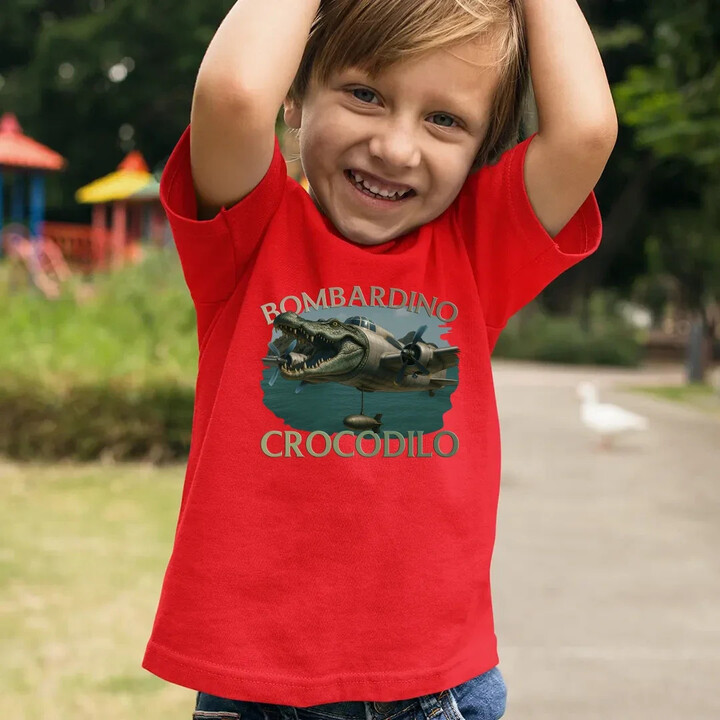Bombardino Crocodilo - dětské tričko s potiskem