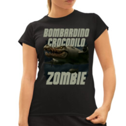 Bombardino Crocodilo zombie - krokodýl bombardér - Italian Brainrot  - dámské tričko s potiskem