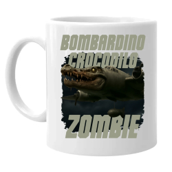 Bombardino Crocodilo zombie - krokodýl bombardér - Italian Brainrot - hrnek s potiskem