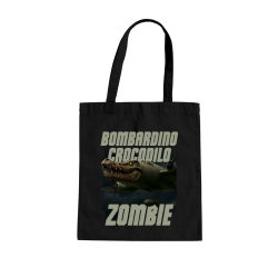 Bombardino Crocodilo zombie - krokodýl bombardér - Italian Brainrot - taška s potiskem
