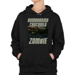 Bombardino Crocodilo zombie - krokodýl bombardér - Italian Brainrot - dámská mikina s potiskem