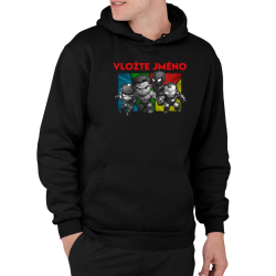 Superhrdinové - pánská mikina s potiskem pro fanoušky Marvelu - personalizovaný produkt