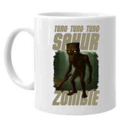 Tung Tung Tung Sahur zombie - baseballová pálka - Italian Brainrot  - hrnek s potiskem