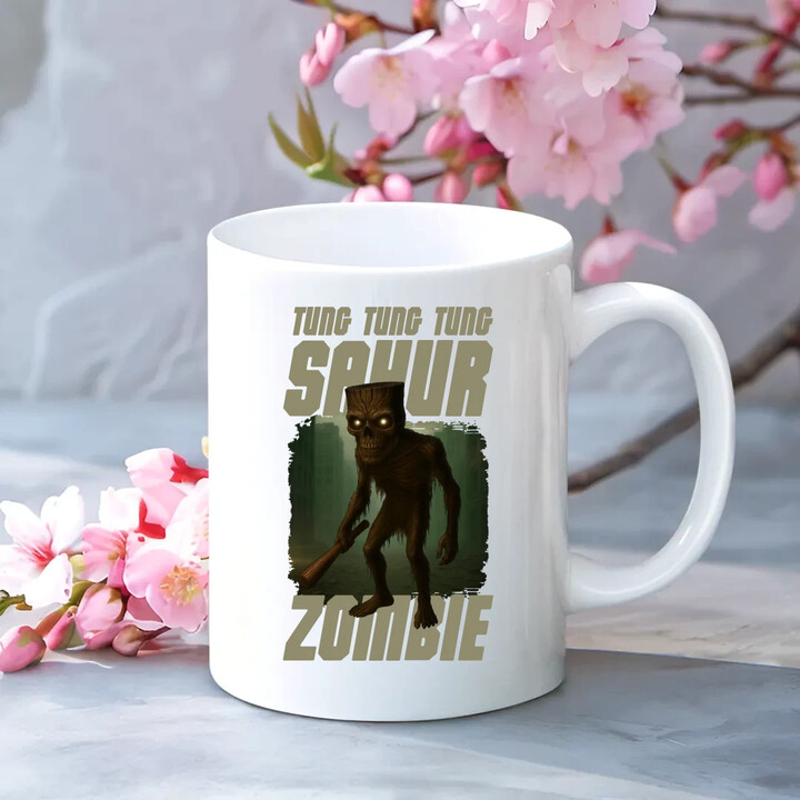 Tung Tung Tung Sahur zombie - baseballová pálka - Italian Brainrot  - hrnek s potiskem