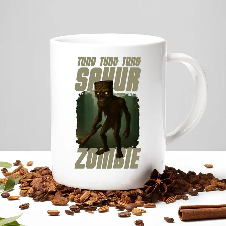 Tung Tung Tung Sahur zombie - baseballová pálka - Italian Brainrot  - hrnek s potiskem
