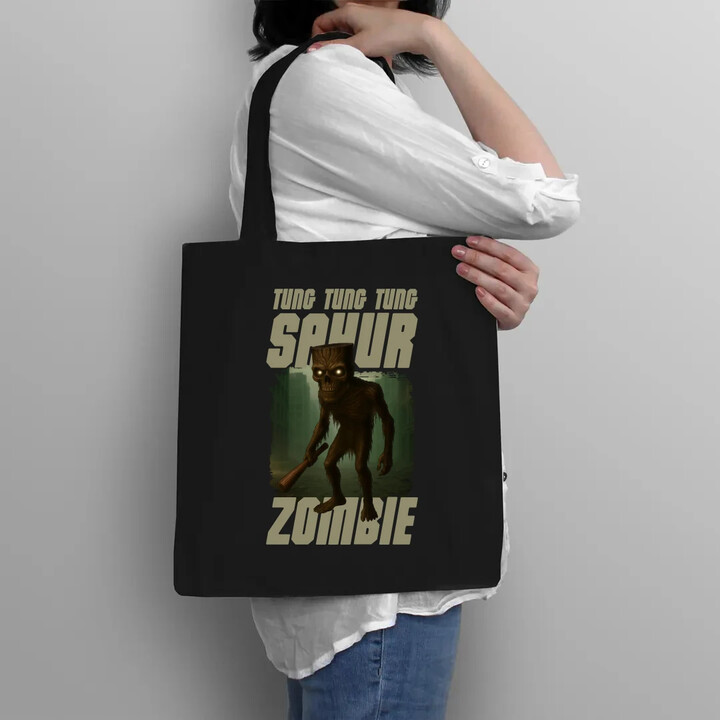 Tung Tung Tung Sahur zombie - baseballová pálka - Italian Brainrot  - taška s potiskem