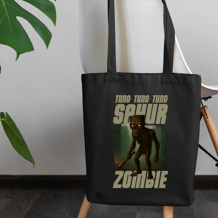 Tung Tung Tung Sahur zombie - baseballová pálka - Italian Brainrot  - taška s potiskem