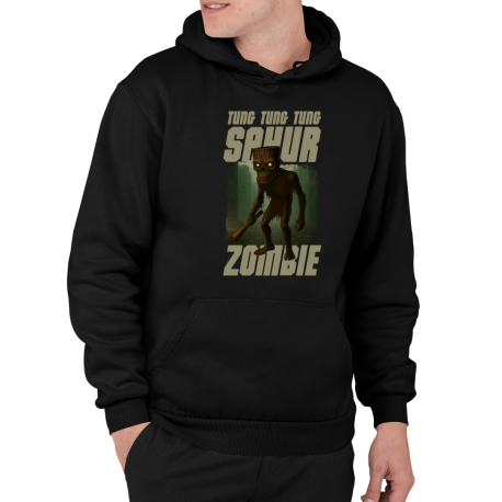 Tung Tung Tung Sahur zombie - baseballová pálka - Italian Brainrot  - pánská mikina s potiskem