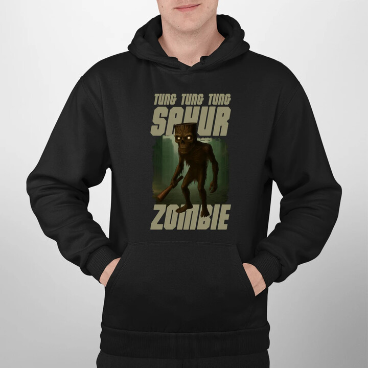 Tung Tung Tung Sahur zombie - baseballová pálka - Italian Brainrot  - pánská mikina s potiskem