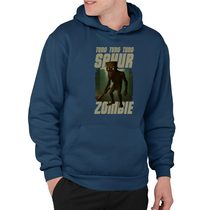 Tung Tung Tung Sahur zombie - baseballová pálka - Italian Brainrot  - pánská mikina s potiskem