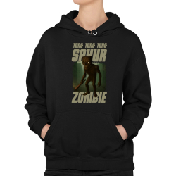 Tung Tung Tung Sahur zombie - baseballová pálka - Italian Brainrot  - dámská mikina s potiskem