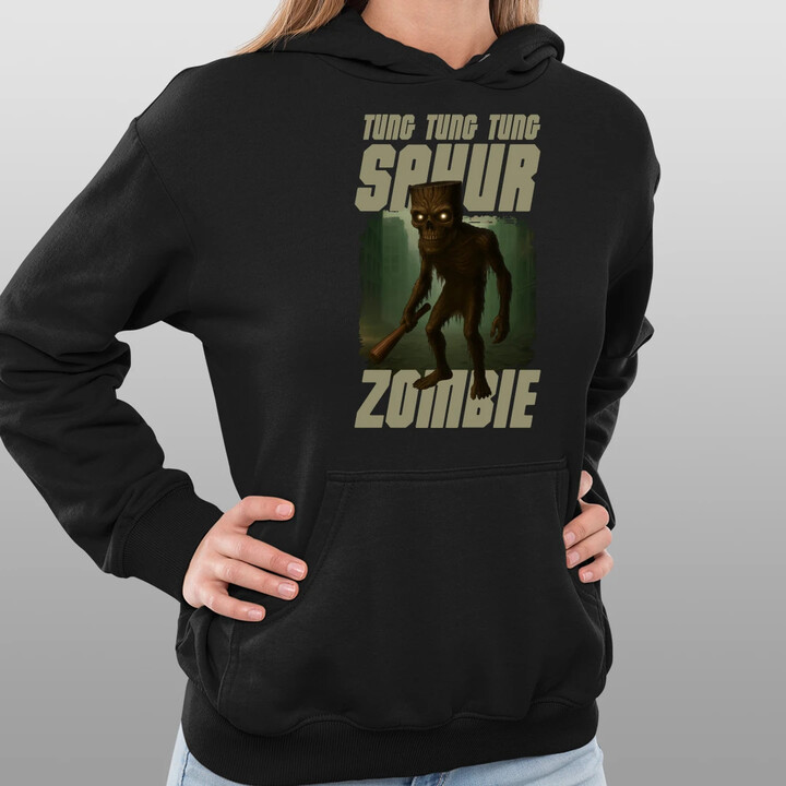 Tung Tung Tung Sahur zombie - baseballová pálka - Italian Brainrot  - dámská mikina s potiskem