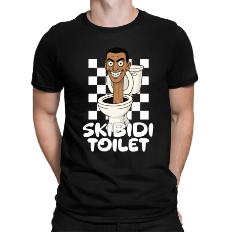 Skibidi toilet - Hlava v záchode - pánské tričko s potiskem