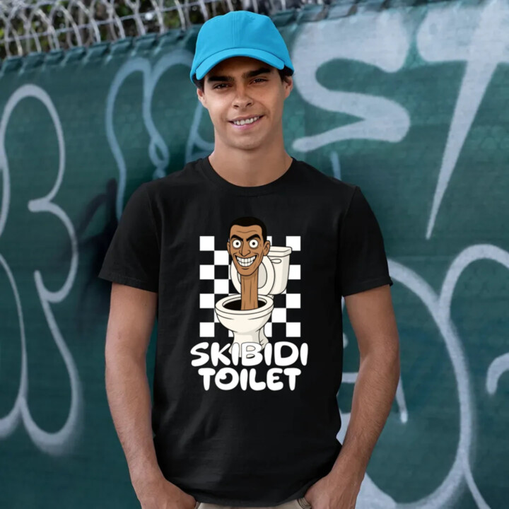 Skibidi toilet - Hlava v záchode - pánské tričko s potiskem
