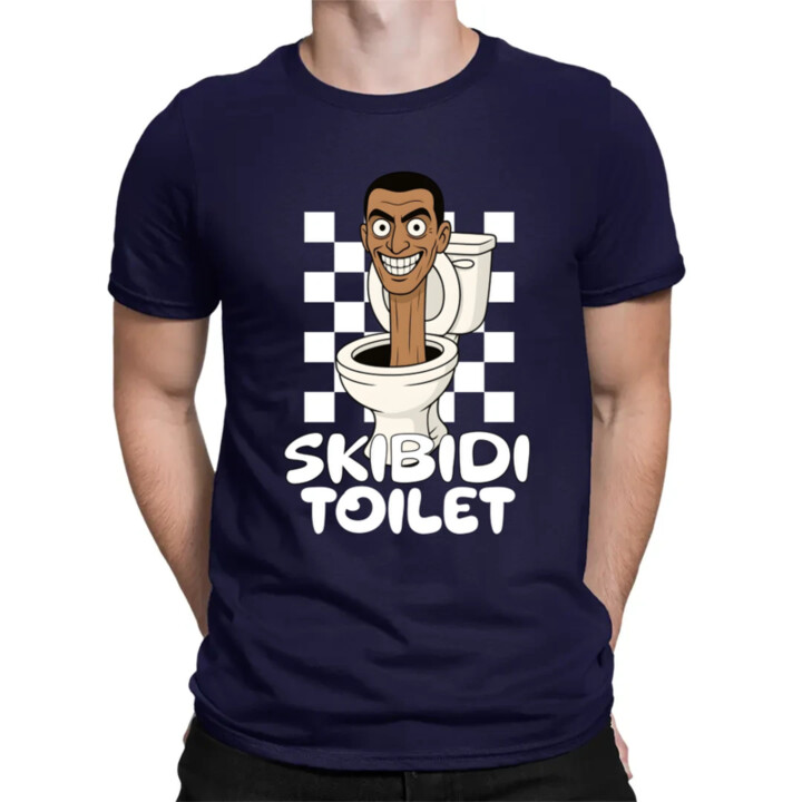 Skibidi toilet - Hlava v záchode - pánské tričko s potiskem