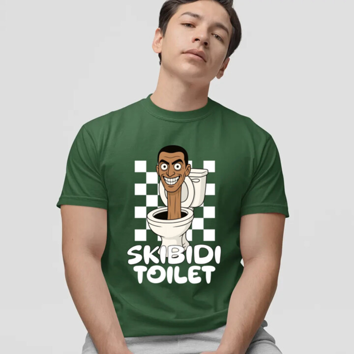 Skibidi toilet - Hlava v záchode - pánské tričko s potiskem