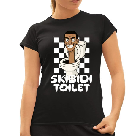 Skibidi toilet - Hlava v záchode  - dámské tričko s potiskem