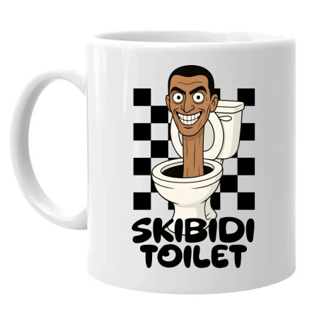 Skibidi toilet - Hlava v záchode - hrnek s potiskem