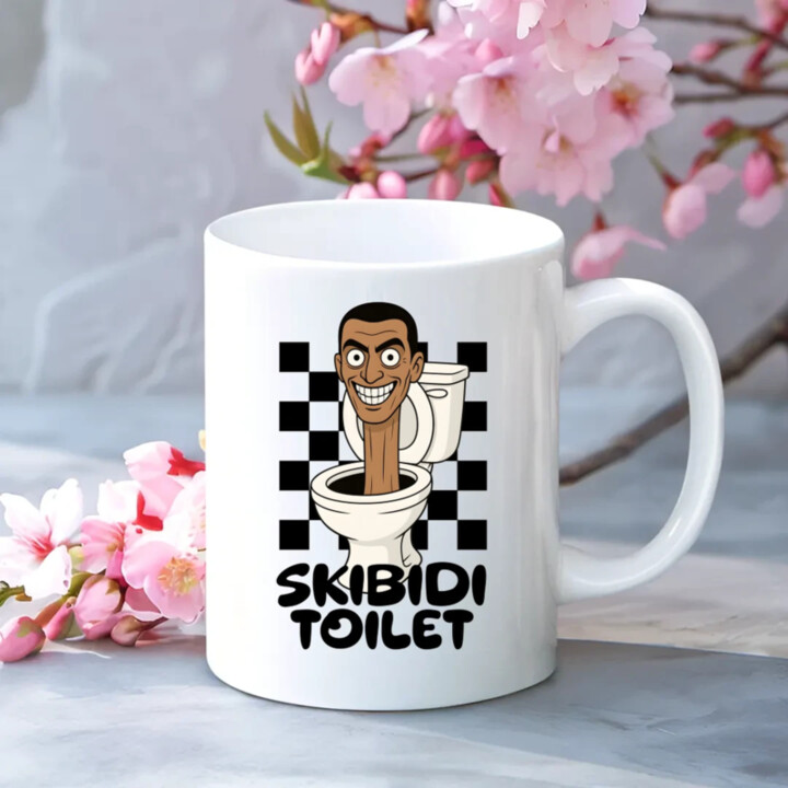 Skibidi toilet - Hlava v záchode - hrnek s potiskem