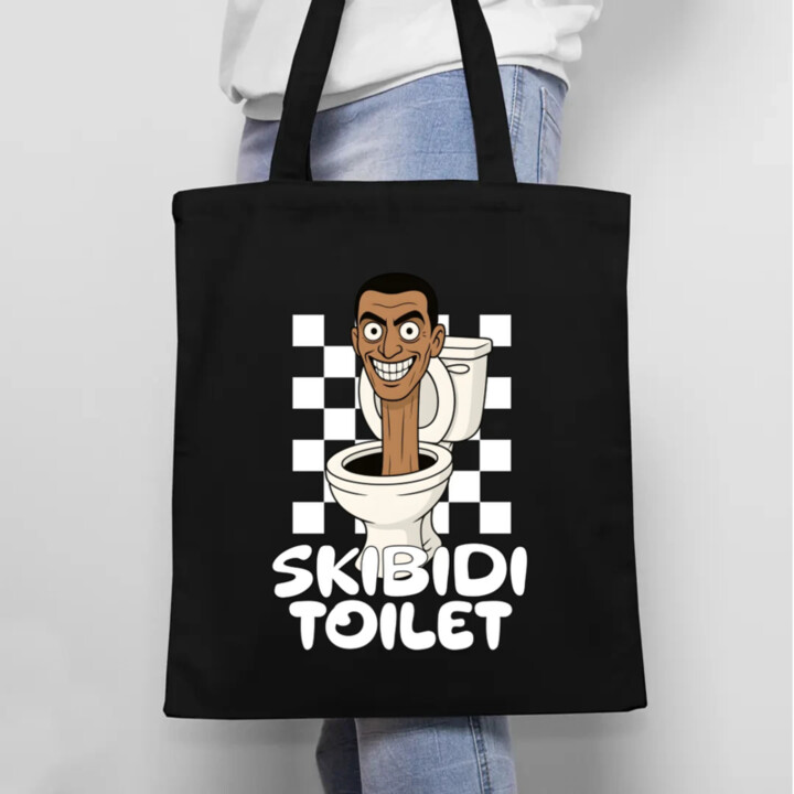 Skibidi toilet - Hlava v záchode - taška s potiskem
