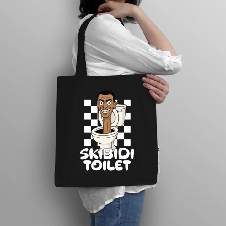 Skibidi toilet - Hlava v záchode - taška s potiskem