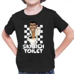 Skibidi toilet - Hlava v záchode - dětské tričko s potiskem